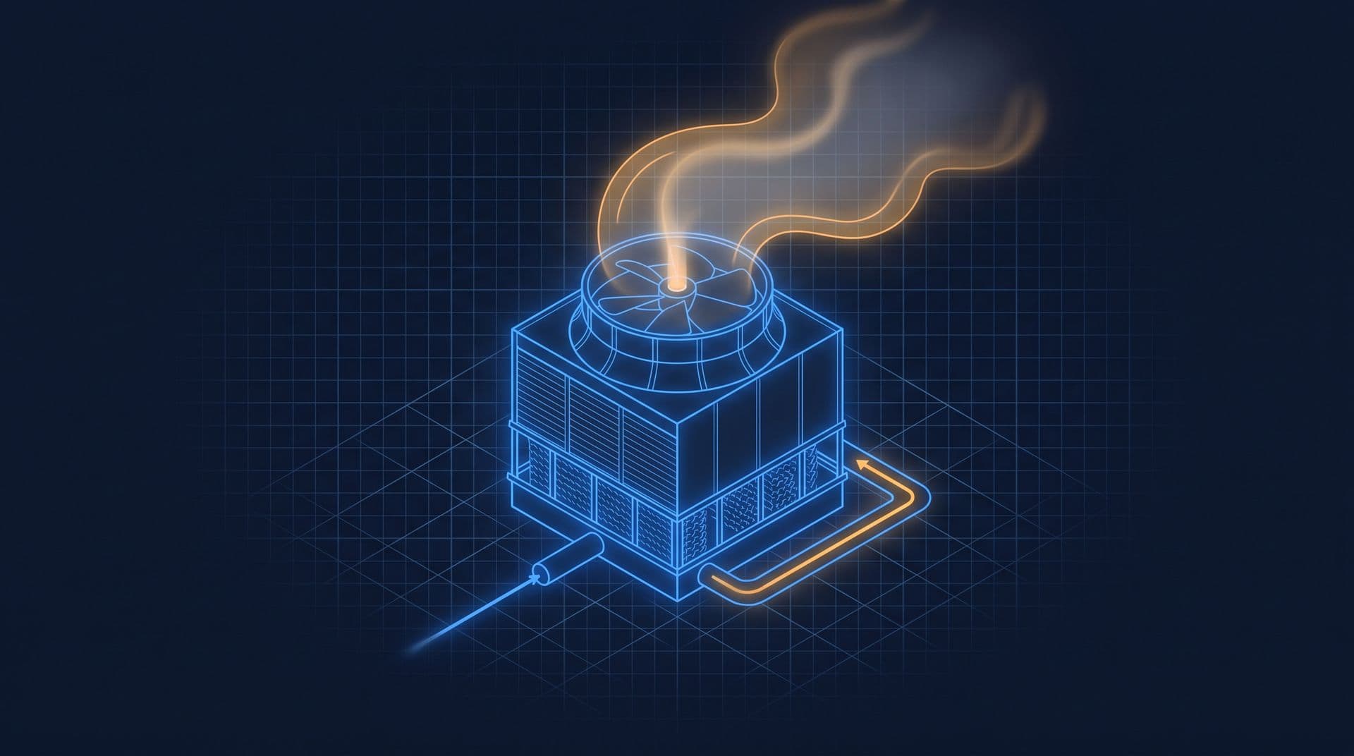 Cooling Tower Water Consumption Explained - illustration