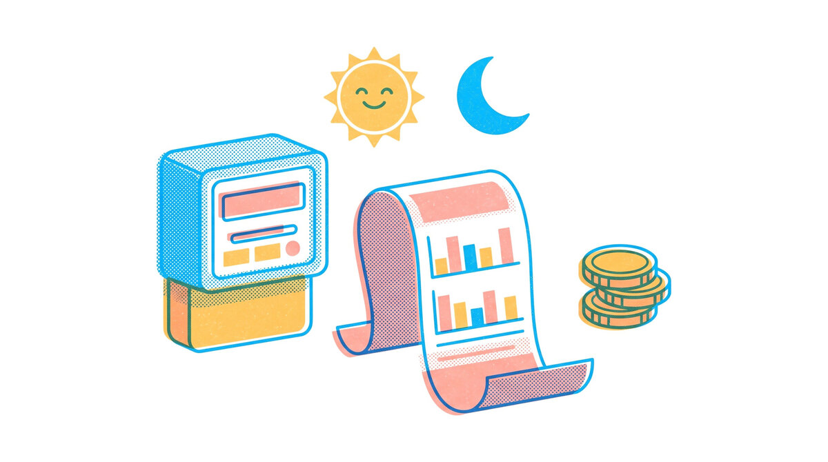 Riso illustration for the Understanding Your Electricity Bill course